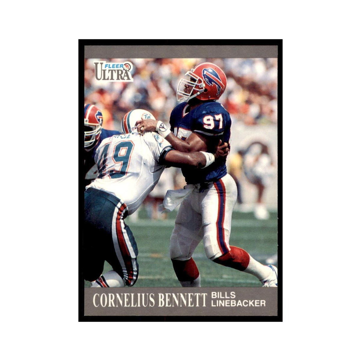 1991 Fleer Update Cornelius Bennett Football Cards #U-6
