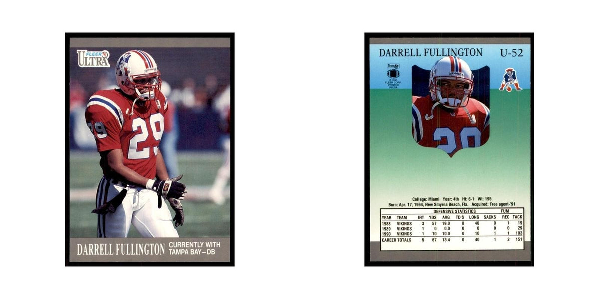 1991 Fleer Update Darrell Fullington Football Cards #U-52