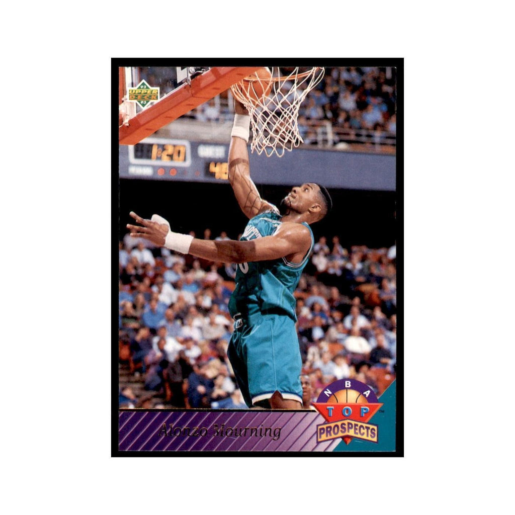 1992 Upper Deck Alonzo Mourning Basketball Cards #457