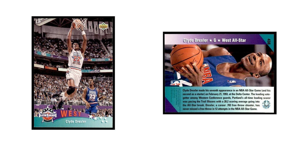 1992 Upper Deck Clyde Drexler Basketball Cards #438