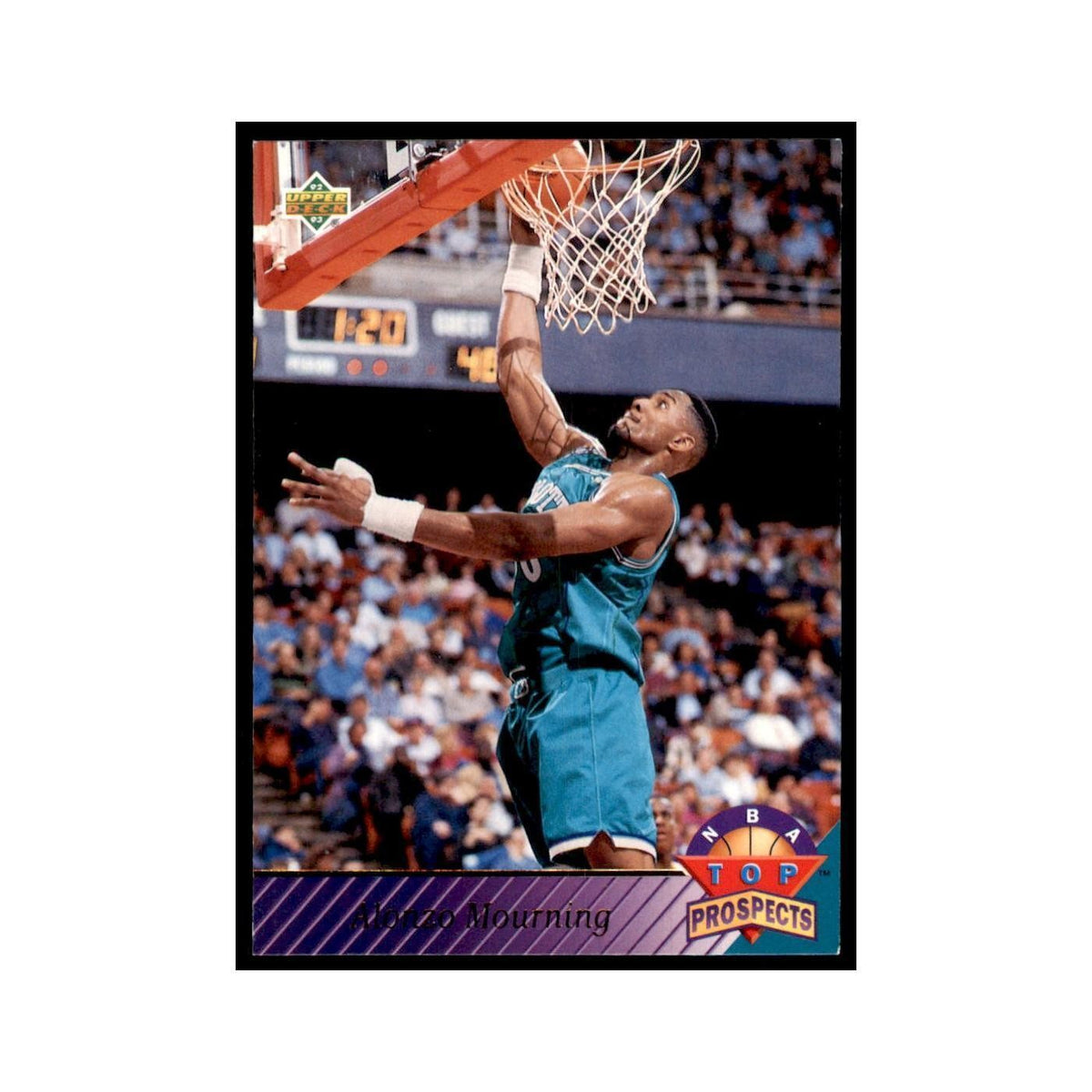1992 Upper Deck Alonzo Mourning Basketball Cards #457