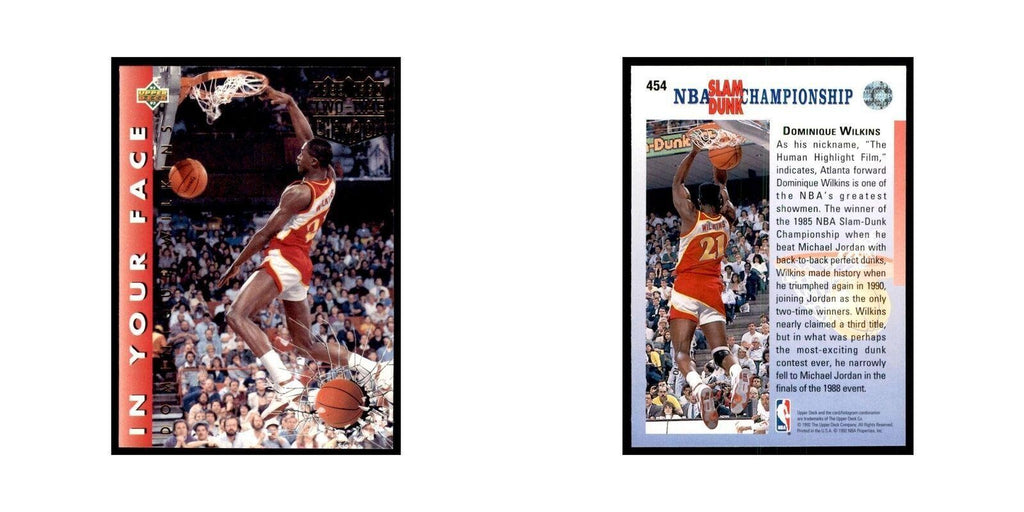 1992 Upper Deck Dominique Wilkins Basketball Cards #454