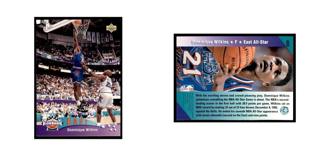 1992 Upper Deck Dominique Wilkins Basketball Cards #433