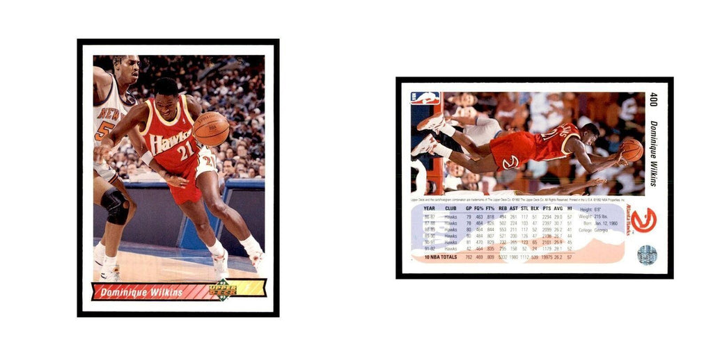 1992 Upper Deck Dominique Wilkins Basketball Cards #400