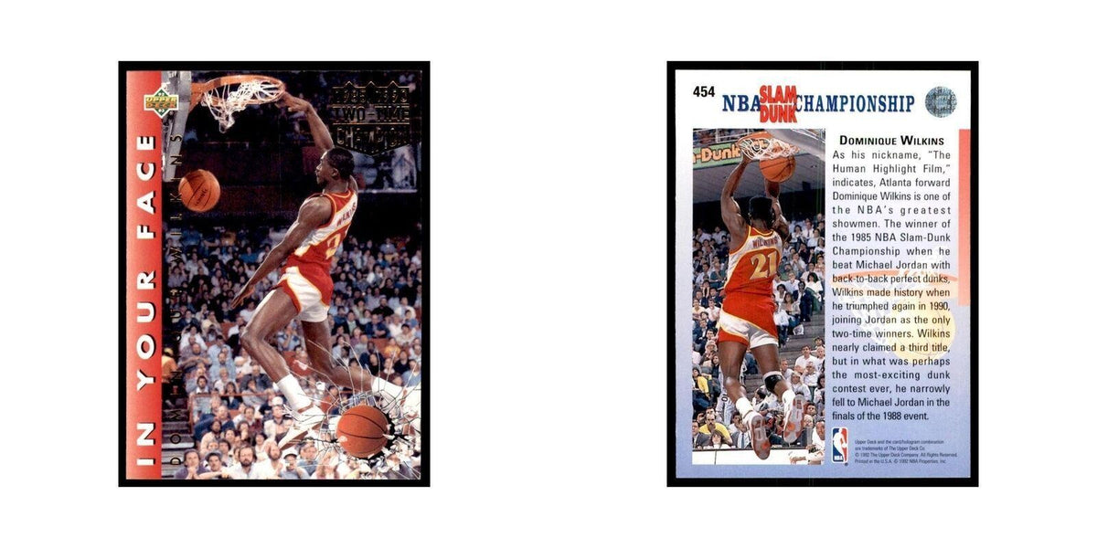 1992 Upper Deck Dominique Wilkins Basketball Cards #454