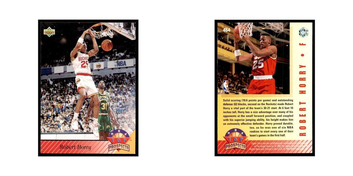 1992 Upper Deck Robert Horry Basketball Cards #464
