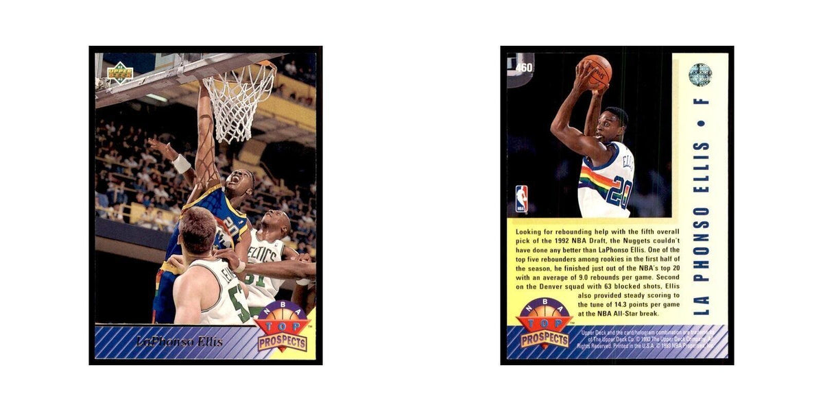 1992 Upper Deck LaPhonso Ellis Basketball Cards #460