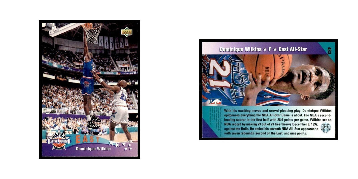 1992 Upper Deck Dominique Wilkins Basketball Cards #433
