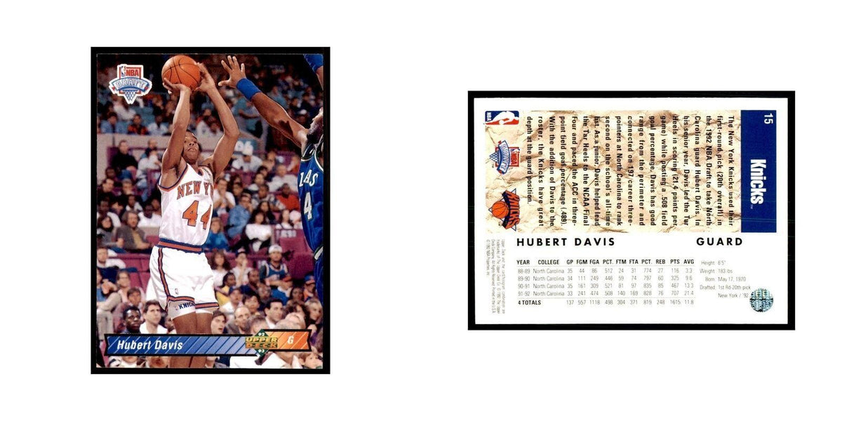 1992 Upper Deck Hubert Davis Basketball Cards #15