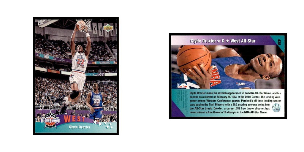 1992 Upper Deck Clyde Drexler Basketball Cards #438