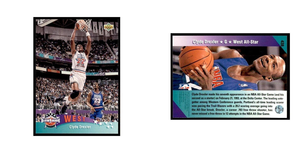 1992 Upper Deck Clyde Drexler Basketball Cards #438