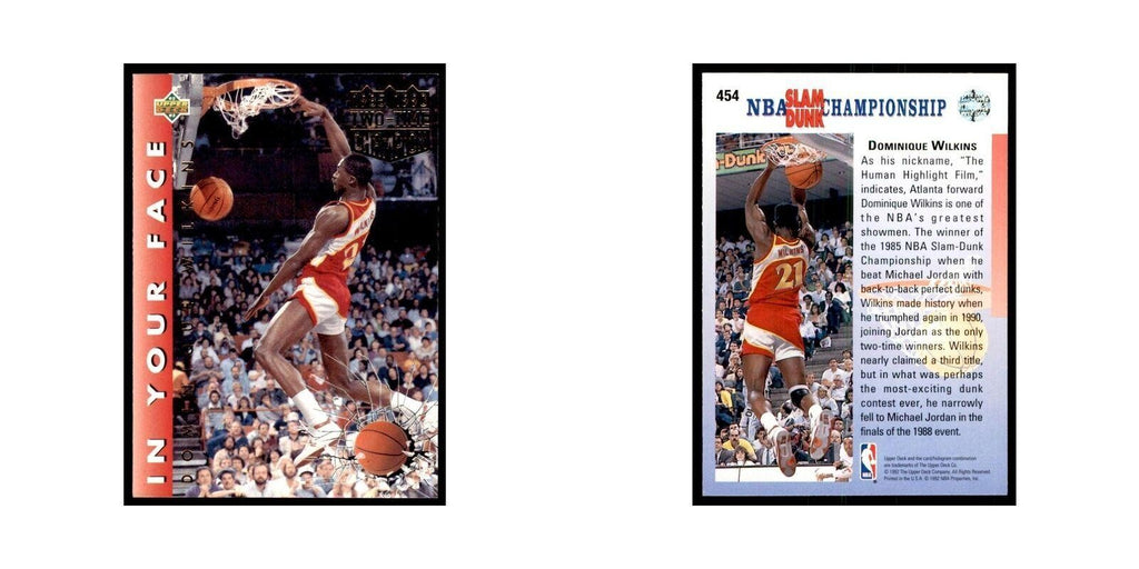 1992 Upper Deck Dominique Wilkins Basketball Cards #454
