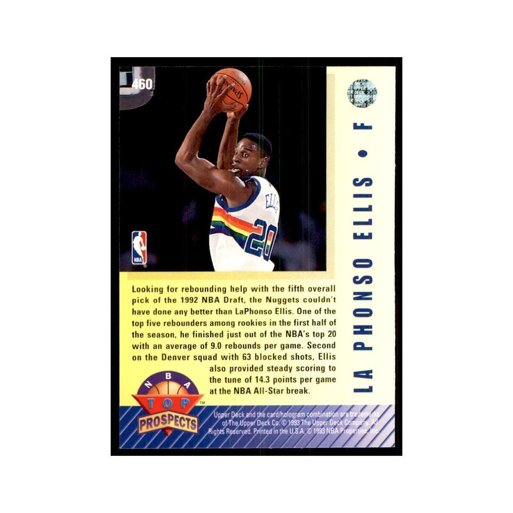 1992 Upper Deck Laphonso Ellis Basketball Cards #460