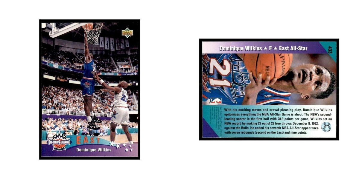 1992 Upper Deck Dominique Wilkins Basketball Cards #433