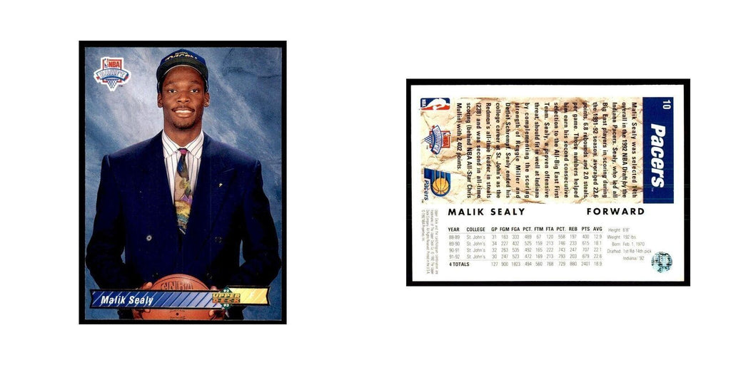 1992 Upper Deck Malik Sealy Basketball Cards #10