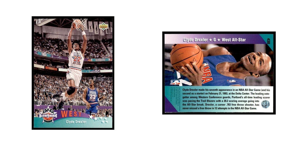 1992 Upper Deck Clyde Drexler Basketball Cards #438