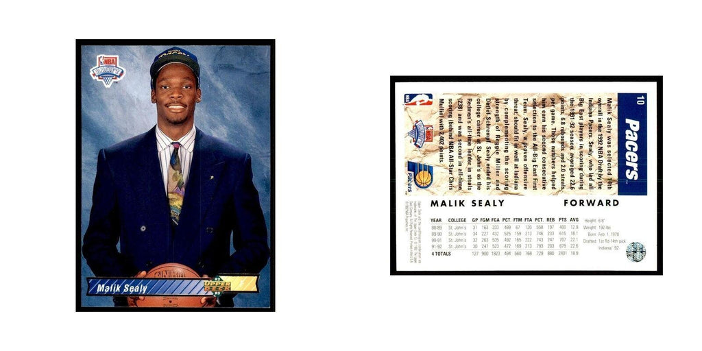1992 Upper Deck Malik Sealy Basketball Cards #10