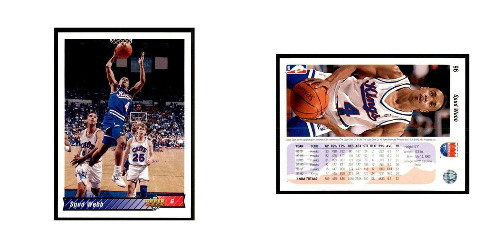 1992 Upper Deck Spud Webb Basketball Cards #96