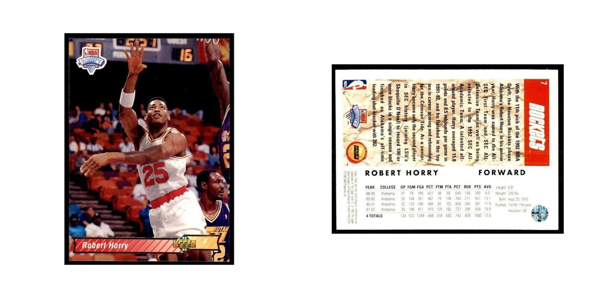 1992 Upper Deck Robert Horry Basketball Cards #7