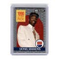 1990 Hoops Lionel Simmons RC Kings #396
