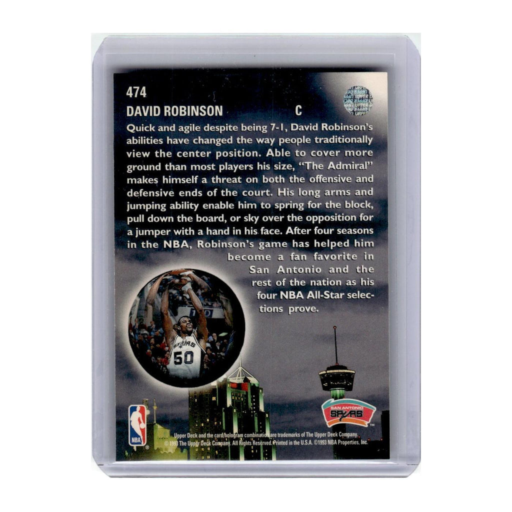 1993 Upper Deck David Robinson Spurs #474