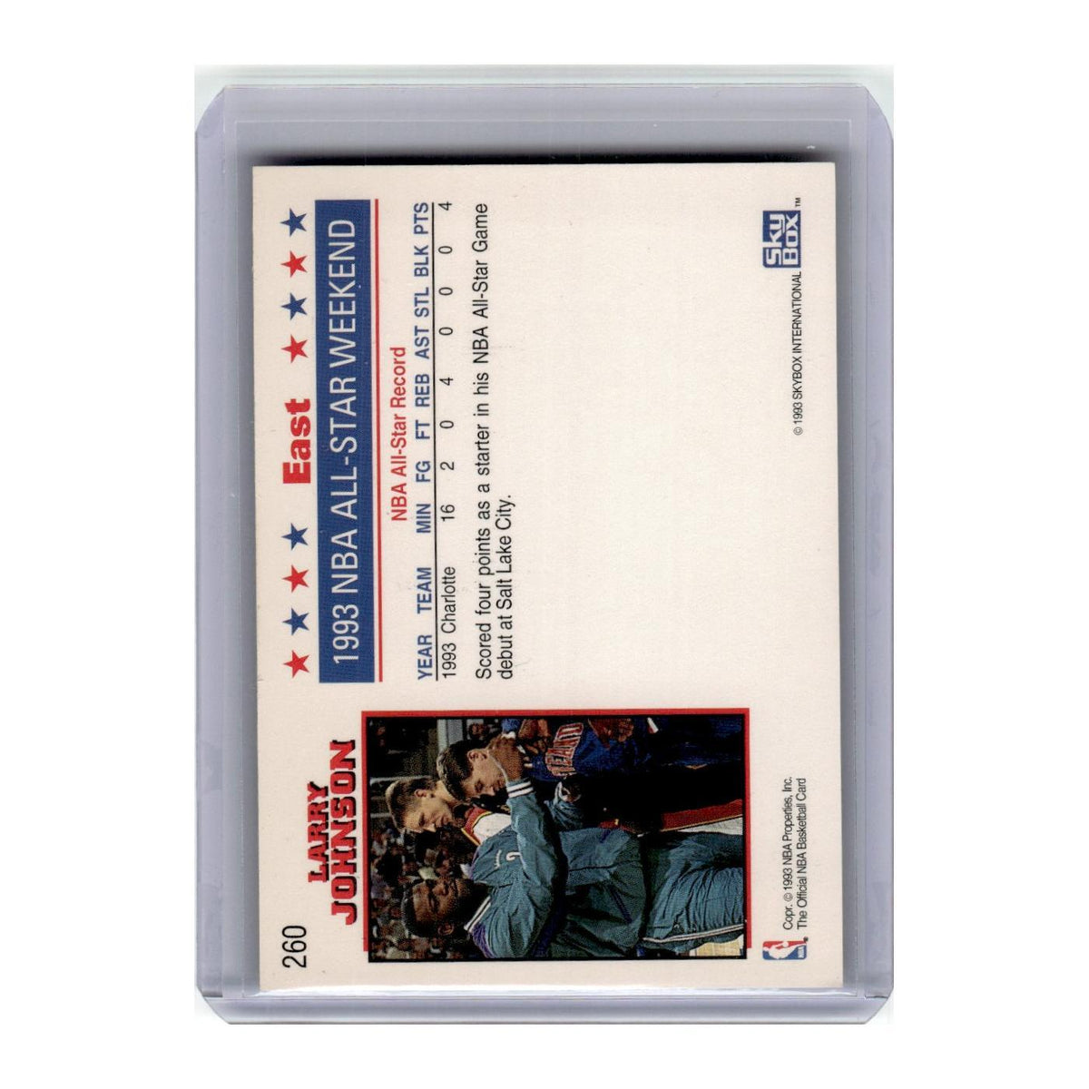 1993 Hoops Larry Johnson Hornets #260