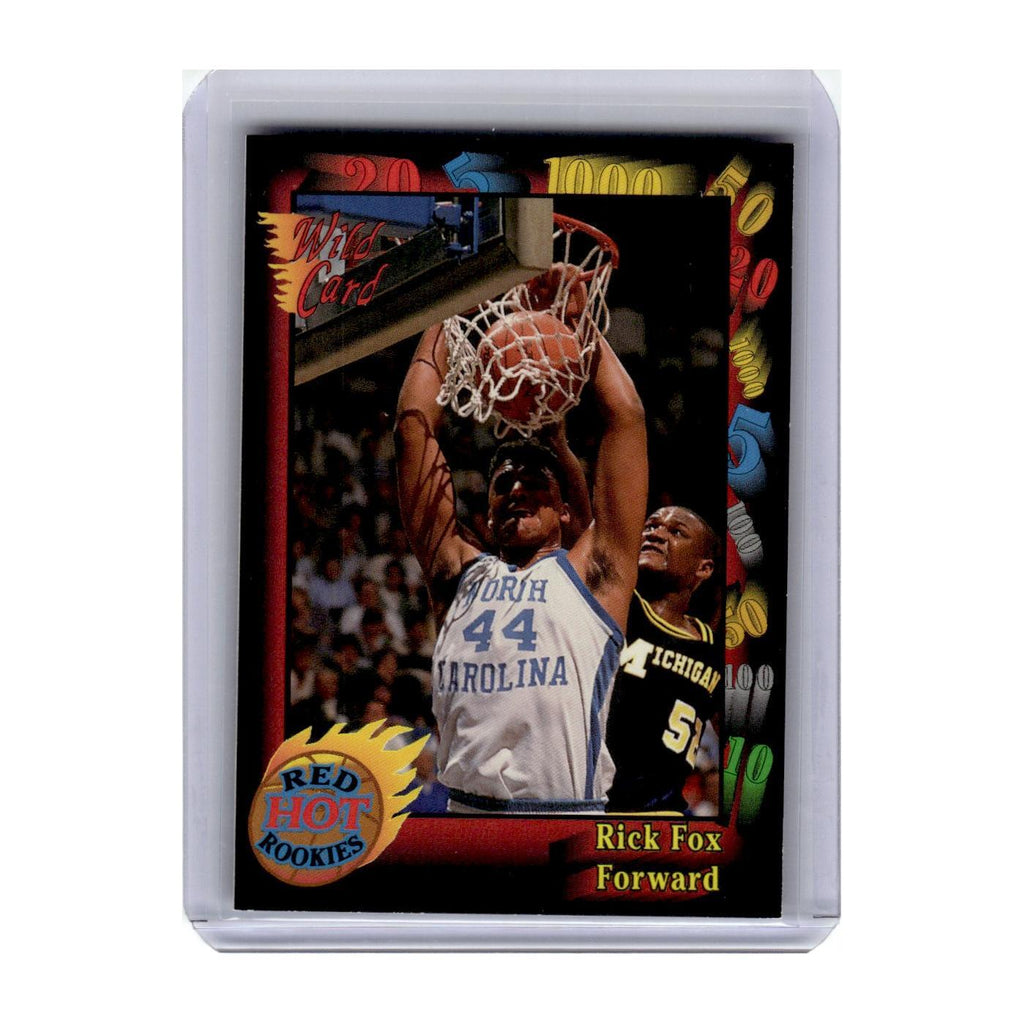 1991 Wild Card Red Hot Rookies Rick Fox North Carolina Tar Heels #9