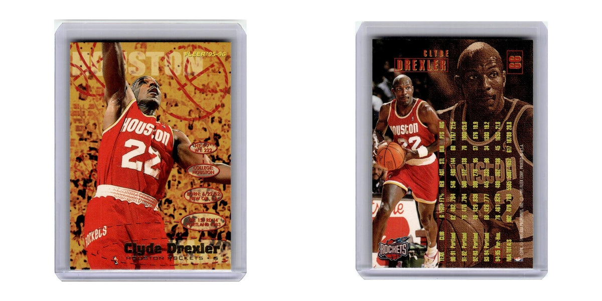 1995 Fleer Clyde Drexler Rockets #66