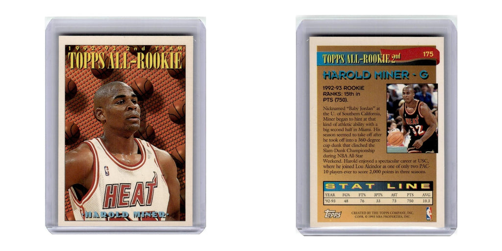1993 Topps Harold Miner Heat #175