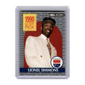 1990 Hoops Lionel Simmons RC Kings #396