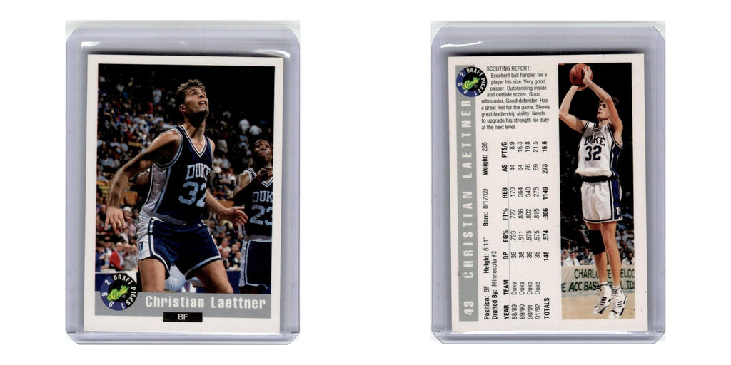 1992 Classic Draft Christian Laettner #43