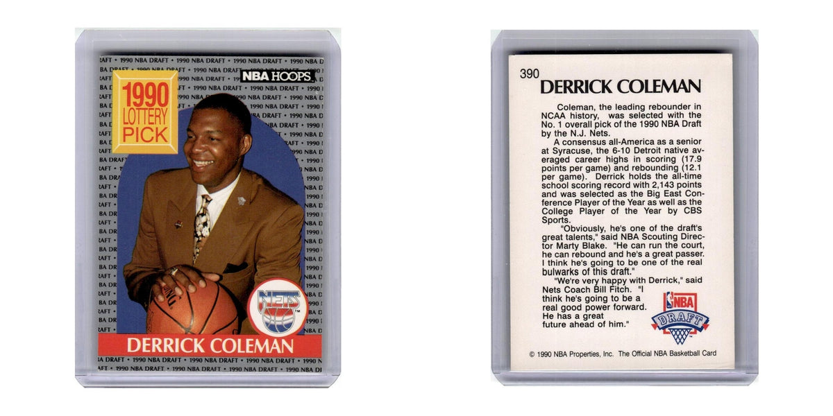 1990 Hoops Derrick Coleman RC Nets #390