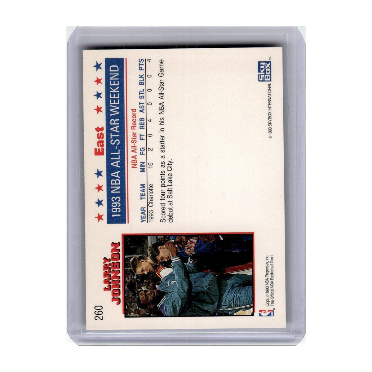 1993 Hoops Larry Johnson Hornets #260