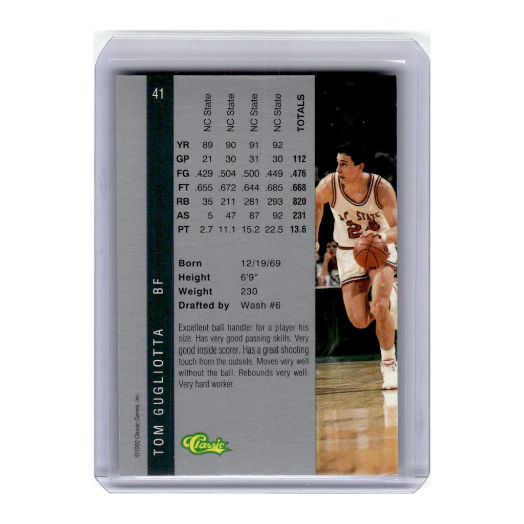 1992 Classic Draft Tom Gugliotta #41