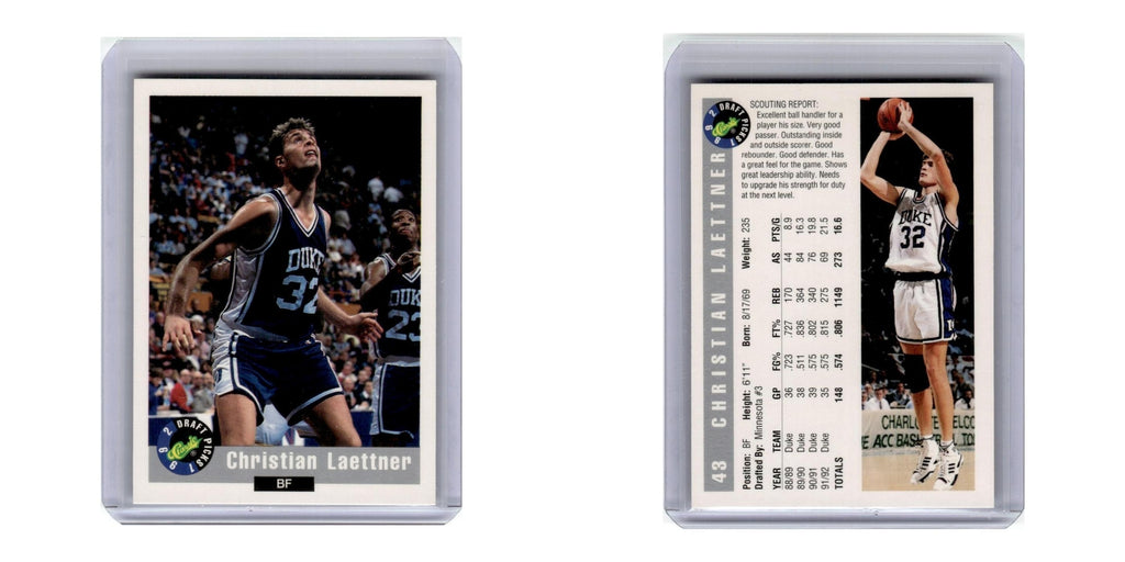 1992 Classic Draft Christian Laettner #43