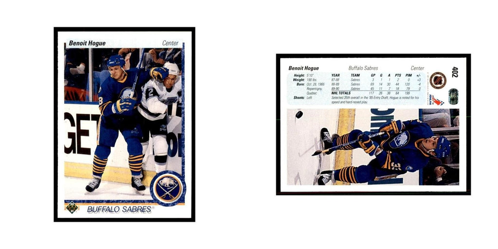 1990 Upper Deck Benoit Hogue Hockey Cards #402