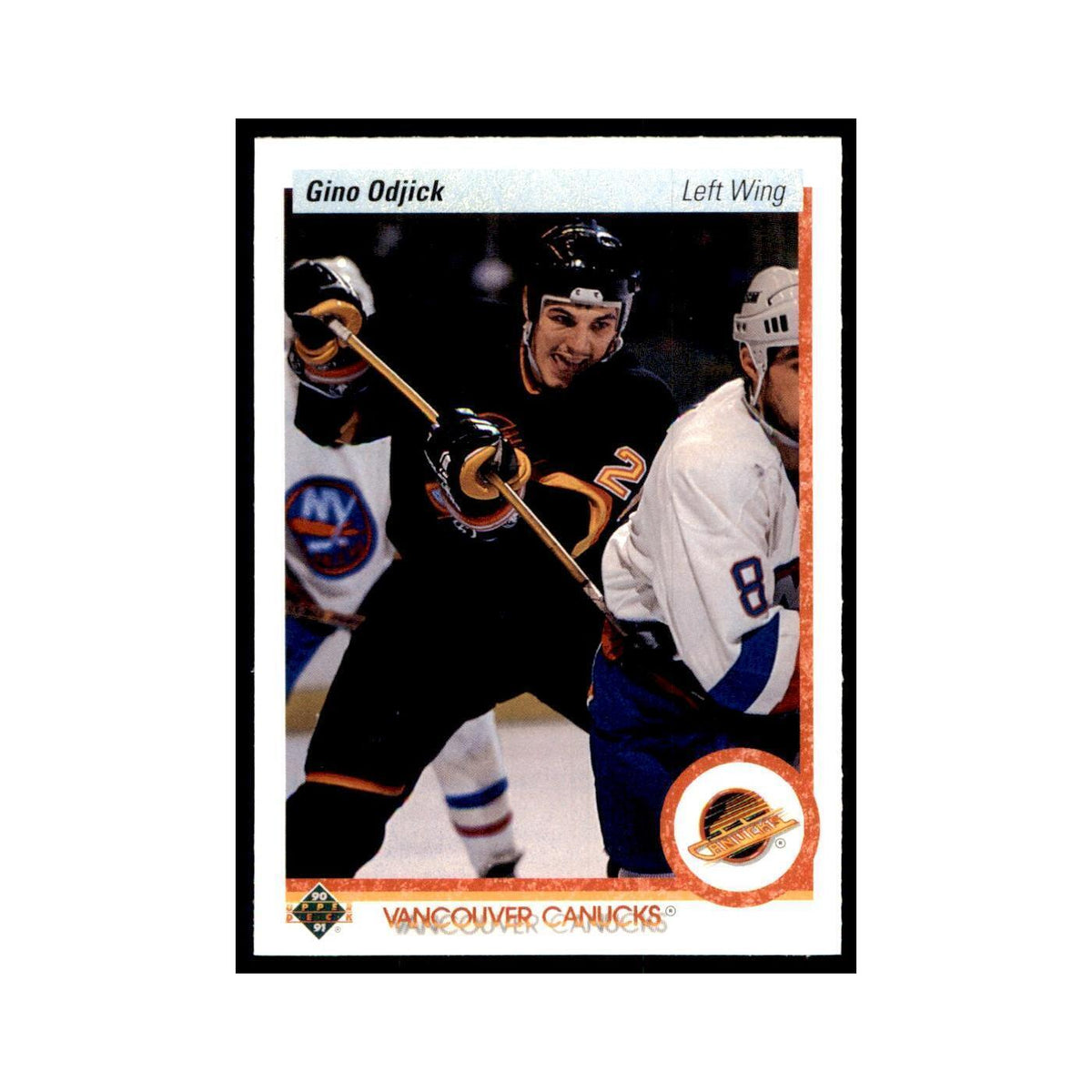 1990 Upper Deck Gino Odjick Hockey Cards #518