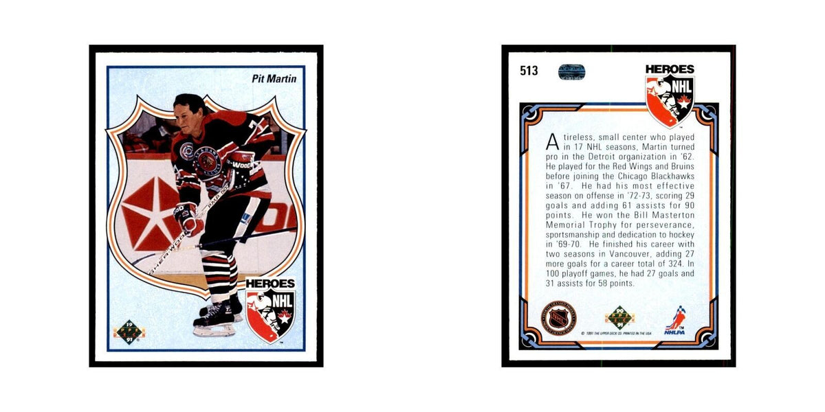 1990 Upper Deck Pit Martin Hockey Cards #513