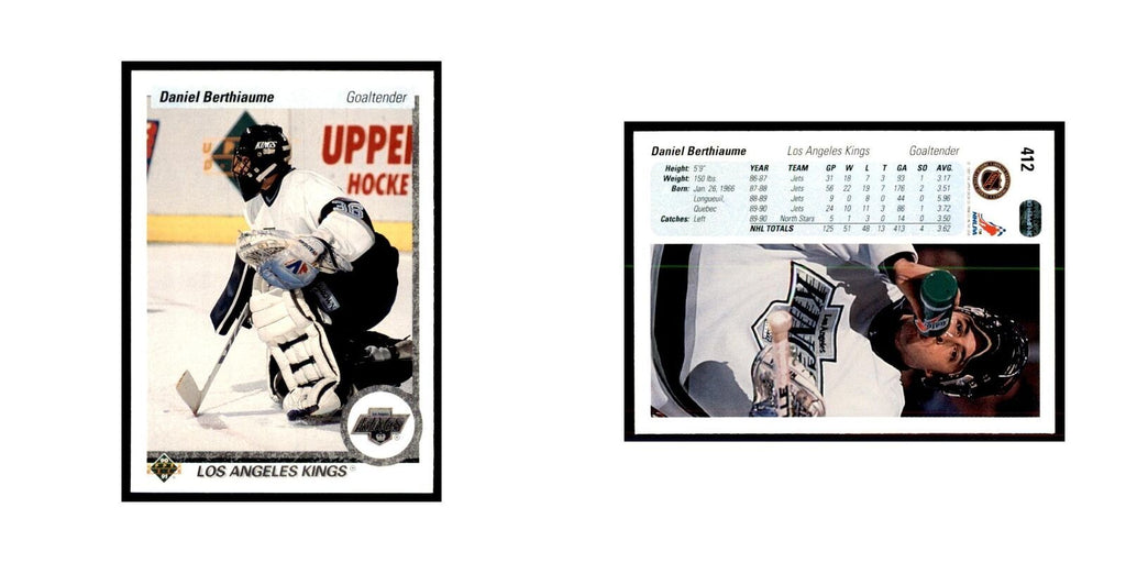 1990 Upper Deck Daniel Berthiaume Hockey Cards #412