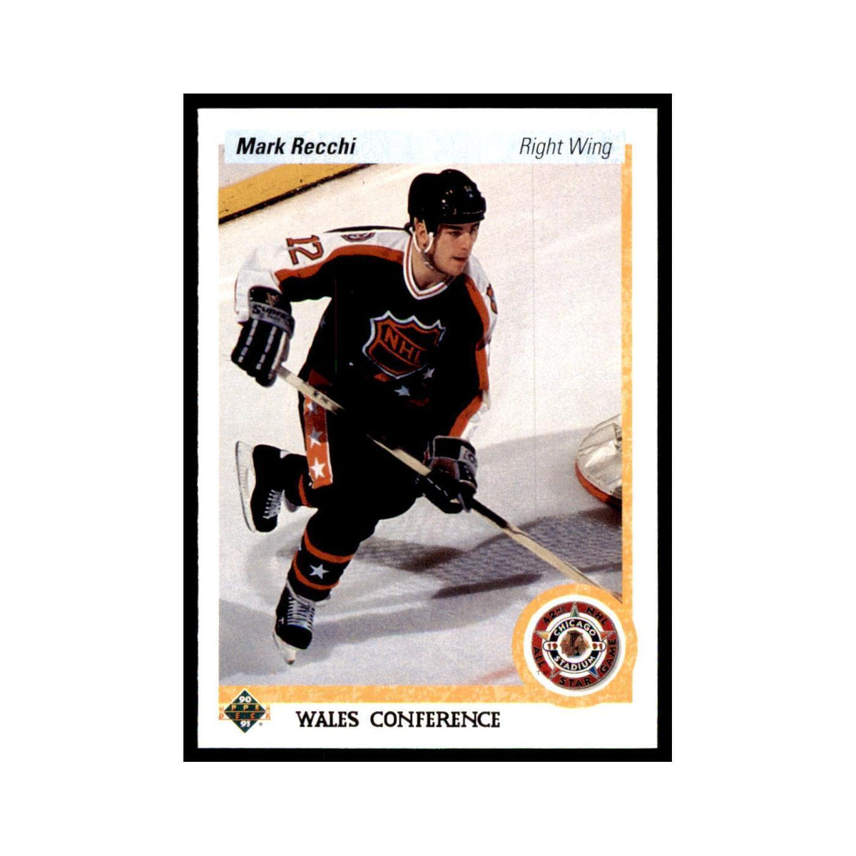 1990 Upper Deck Mark Recchi Hockey Cards #487