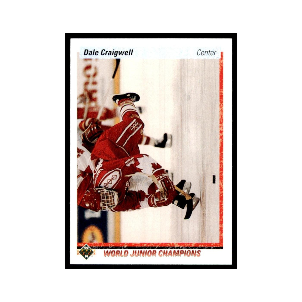 1990 Upper Deck Dale Craigwell Hockey Cards #464