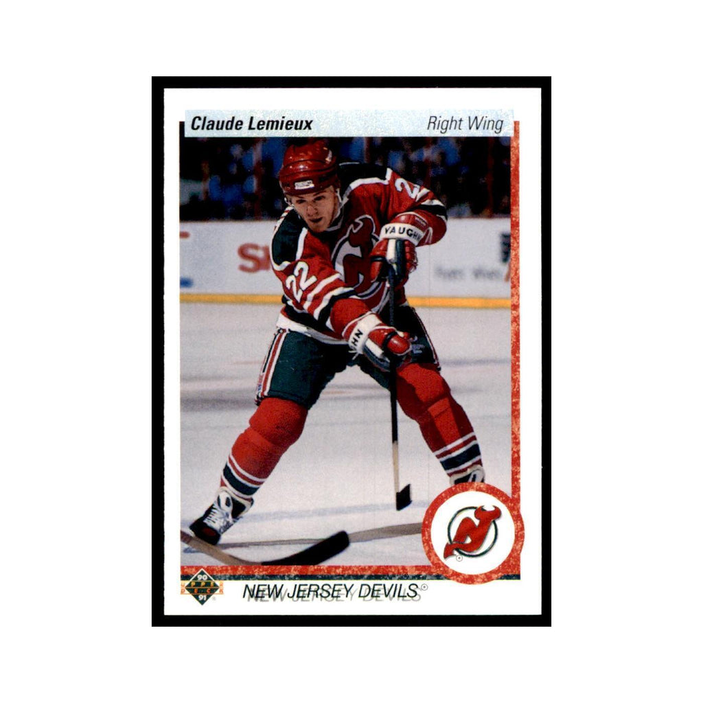 1990 Upper Deck Claude Lemieux Hockey Cards #447