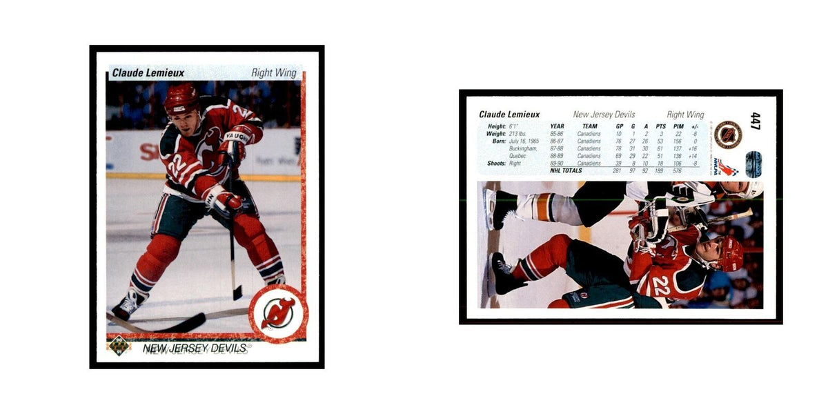 1990 Upper Deck Claude Lemieux Hockey Cards #447