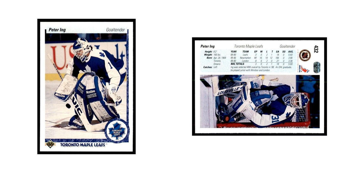1990 Upper Deck Peter Ing Hockey Cards #432