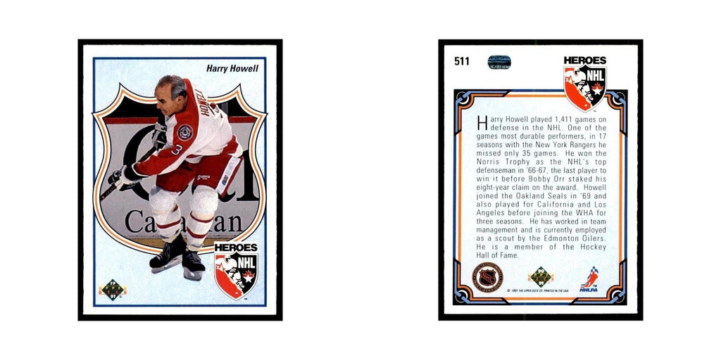 1990 Upper Deck Harry Howell Hockey Cards #511