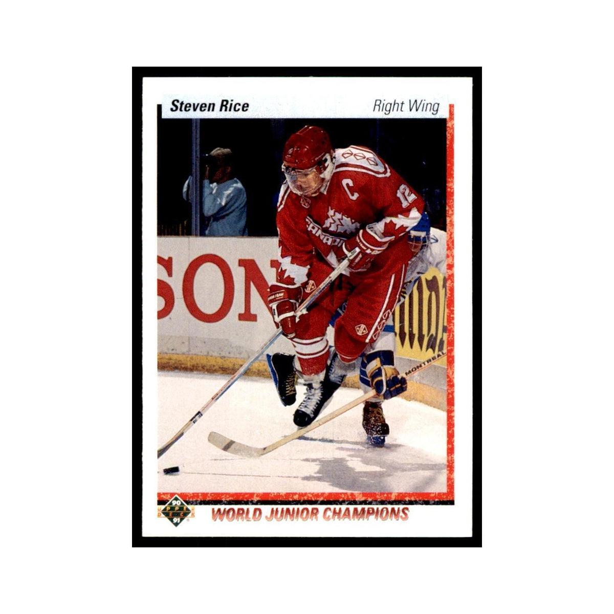 1990 Upper Deck Steven Rice Hockey Cards #462