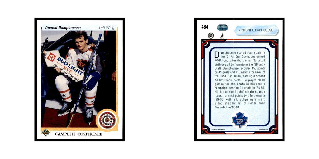 1990 Upper Deck Randy Velischek Hockey Cards #484
