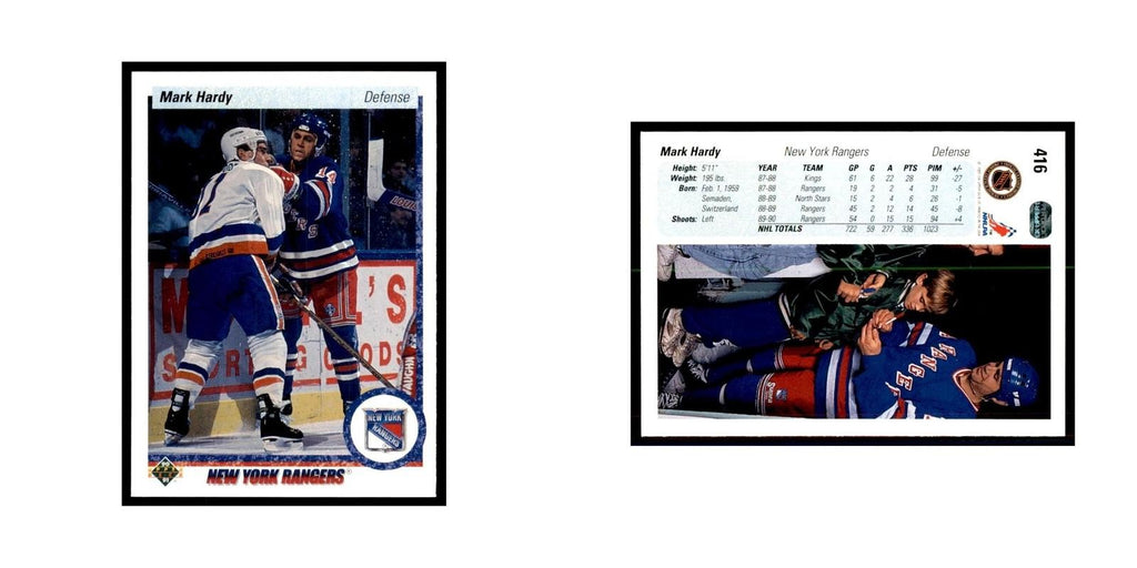 1990 Upper Deck Mark Hardy Hockey Cards #416