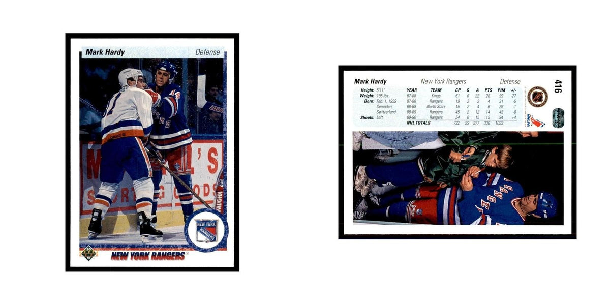 1990 Upper Deck Mark Hardy Hockey Cards #416