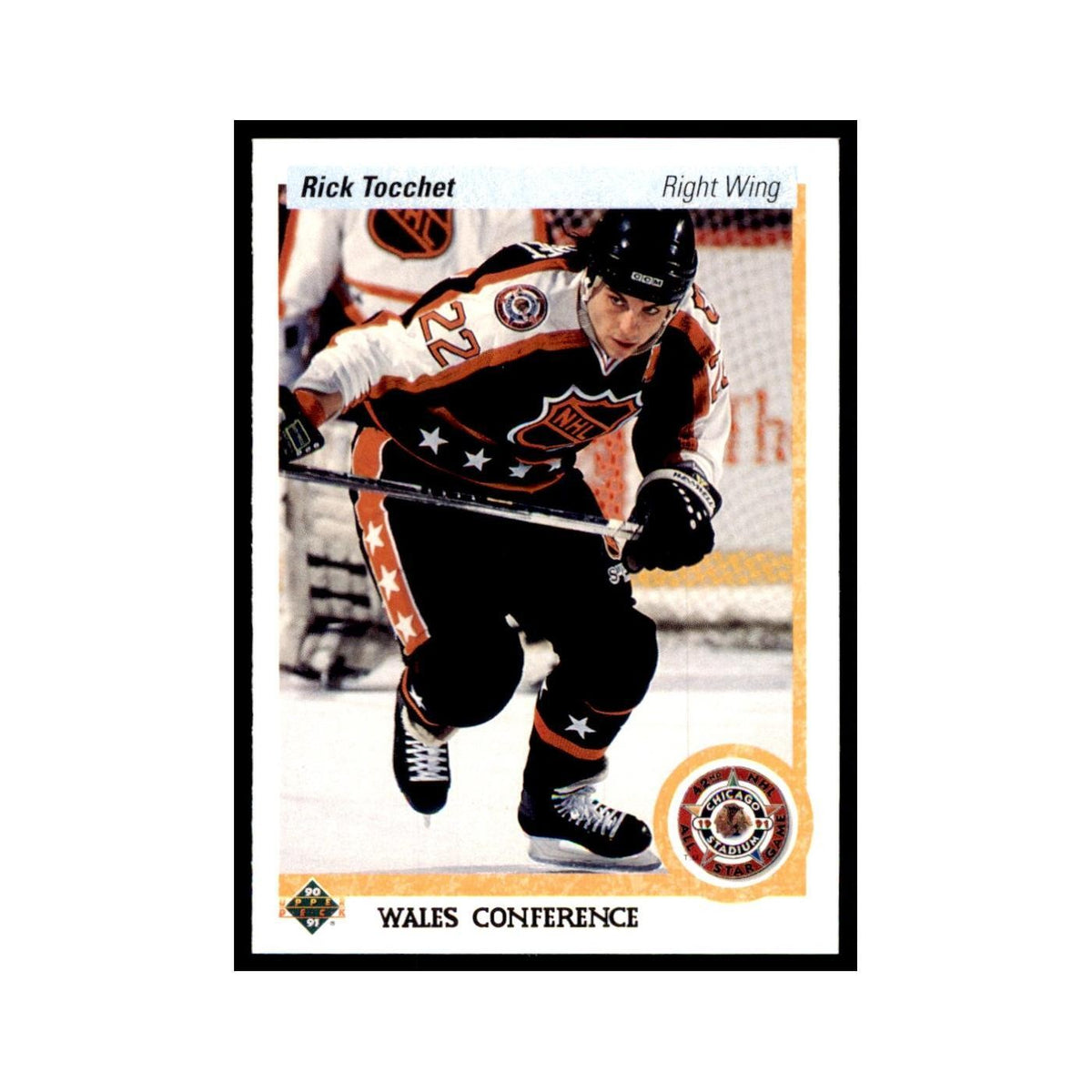 1990 Upper Deck Rick Tocchet Hockey Cards #488